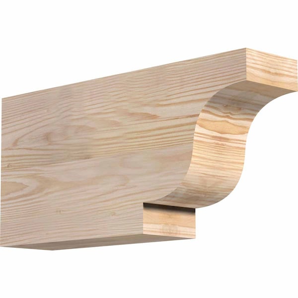 Ekena Millwork Newport Smooth Rafter Tail, Douglas Fir, 3 1/2"W x 8"H x 16"L RFT04X08X16NEW00SDF - main